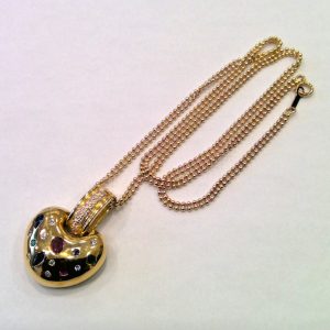 K18トップ付きネックレス