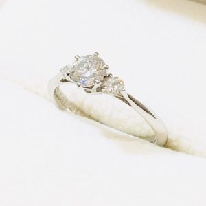 Pt900 プラチナ ダイヤモンドリング 0.33Ct