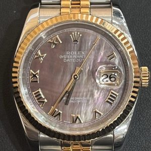 ROLEX ロレックス デイトジャスト シェル文字盤 コンビ