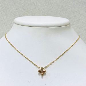 ミキモト K18 メレダイヤ0.02ct付きネックレス