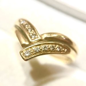 K18(18金) メレダイヤリング