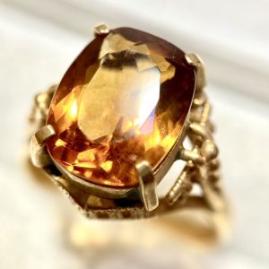 K18(18金) シトリン リング