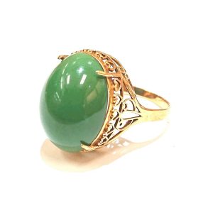 K18 カラーストーン デザインリング