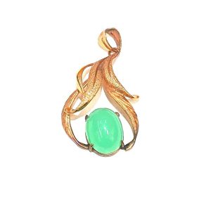 K18 翡翠 ネックレストップ