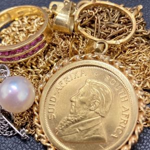 K18ネックレス / K22コイン / Pt850ネックレス