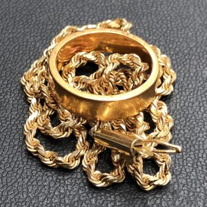 K18 14K リング ネックレス