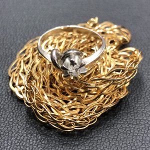 K18 / Pt900 / ネックレス リング