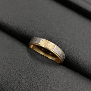 K18/Pt900 コンビ リング