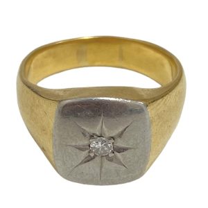 K20/Pm メレダイヤ付リング