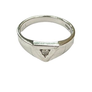 Pt900 ダイヤモンド付きリング