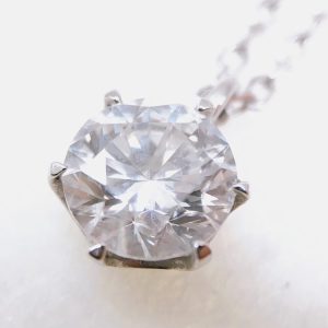 K18WG 18金ホワイトゴールド ダイヤモンド ネックレス