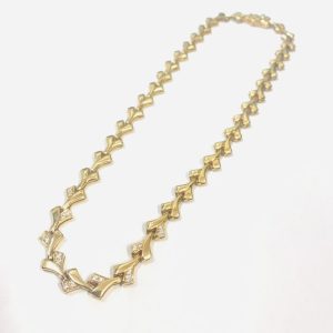 K18(18金) ネックレス メレダイヤ