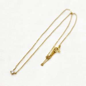 K18 18金 ダイヤモンドネックレス