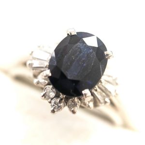 Pt900 サファイアリング