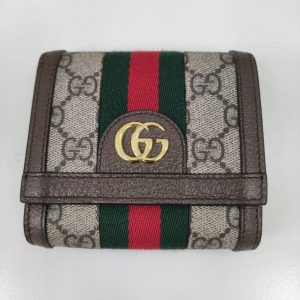 GUCCI グッチ 二つ折り財布 シェリーライン