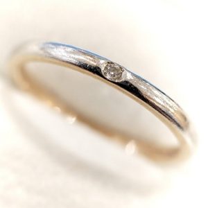 K18/Pt900 メレダイヤリング