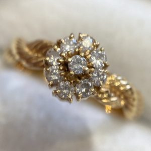 K18 メレダイヤリング