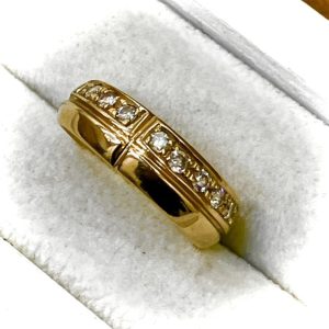 K18 18金 メレダイヤリング