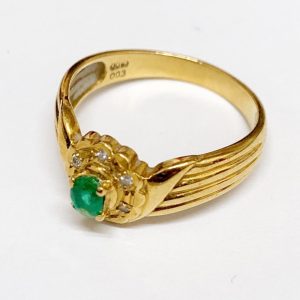 K18 エメラルド リング アクセサリー