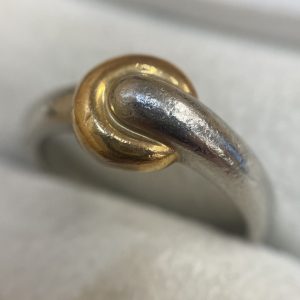K18/Pt900 リング コンビ 18金 750 プラチナ900