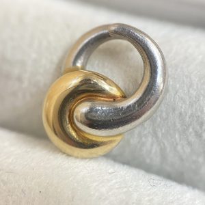 K18/Pt900 ハーフ ネックレストップ 18金 750