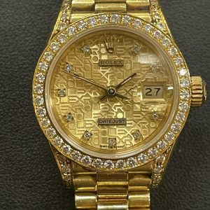 ROLEX DATE JUST ロレックス  デイトジャスト 69158 不動 レディース  金無垢 腕時計　