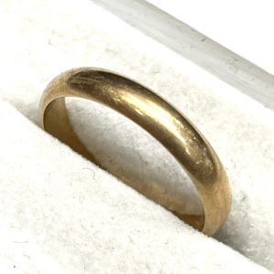 K18 18金 甲丸リング