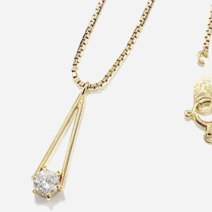 K18ネックレス ダイヤ 0.25ct