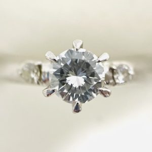 Pt900 ダイヤモンド0.483ct付き リング