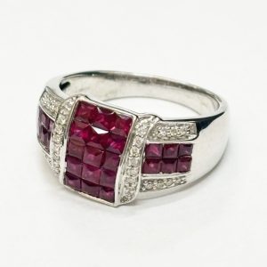 K18WG 18金 ルビー リング アクセサリー