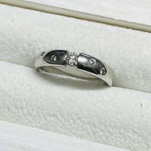 Pt900 プラチナ 0.20Ct ダイヤモンドリング