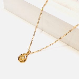 K18  18金 メレダイヤモンド ネックレス 首飾り