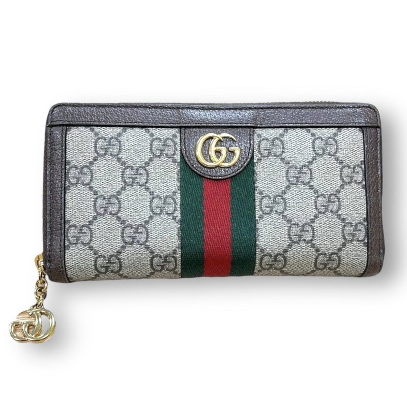 Gucci GGスプリーム ラウンドファスナー 財布