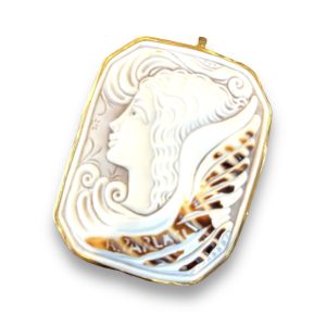 K18 カメオ ブローチ アクセサリー