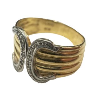 K18 Pt900 18金プラチナ900 コンビリング