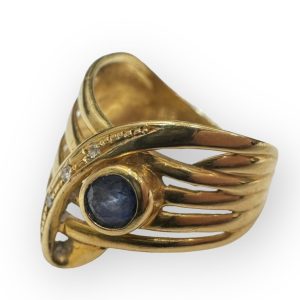 K18 サファイア リング