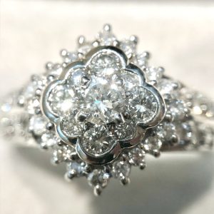 Pt900 プラチナ ダイヤモンド リング