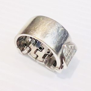 K14WG ホワイトゴールド メレダイヤモンド リング 指輪