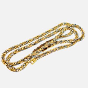 K18 18金 Pt850 プラチナ コンビ ネックレス