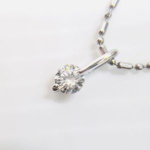 Pt850 プラチナ メレダイヤモンド ネックレス