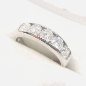 Pt900 プラチナ メレダイヤモンド リング 指輪