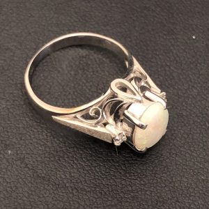 K14WGオパールリング