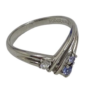 Pt850 石付リング