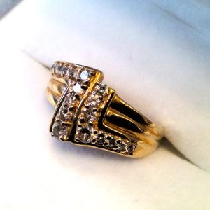 K18 メレダイヤリング