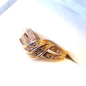 K18 メレダイヤリング