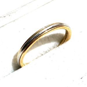 K18 Pt900 18金 プラチナ ハーフ リング