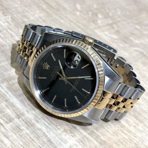 ROLEX ロレックス DATEJUST デイトジャスト コンビ 黒文字盤 本体のみ