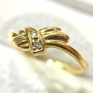 K18(18金)メレダイヤ リング