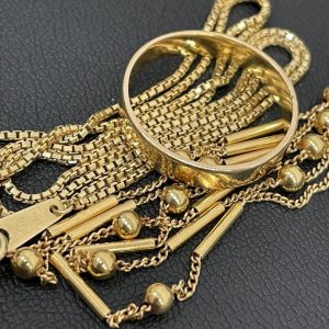 K18 / リング ネックレス