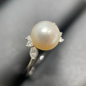 Pt850 パール リング